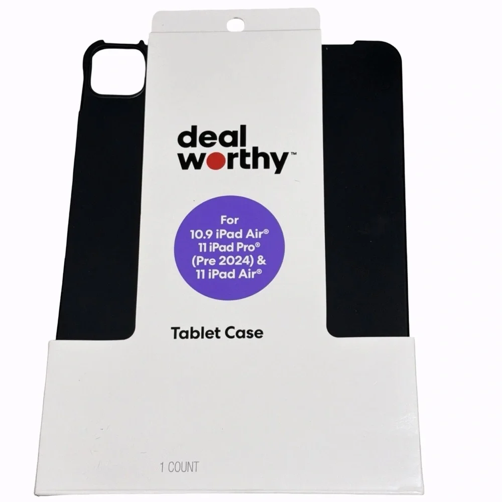 Deal Worthy Black Tablet Case 10.9 iPad Air iPad Pro 11 -Pre ‘24 11 iPad Air NEW